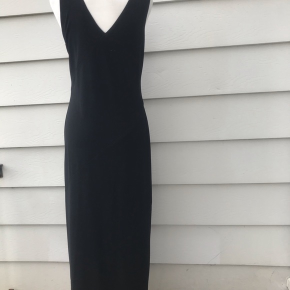 Black Express Tricot V Neck Maxi Dress💋💋 - Picture 3 of 6